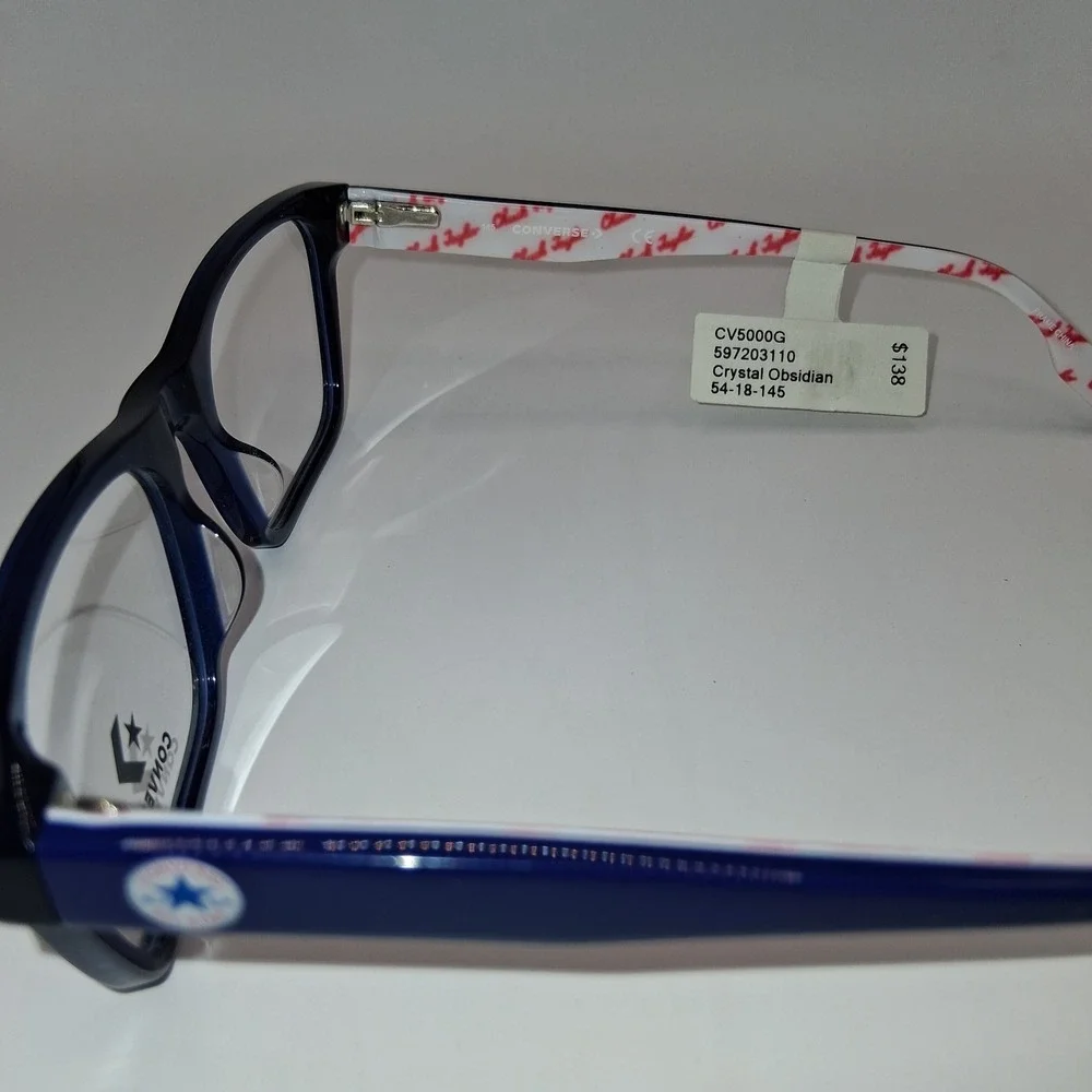 Converse CV5001 411 Crystal Obsidian 54-18-145 Eyeglasses CHUCK TAYLORS NEW